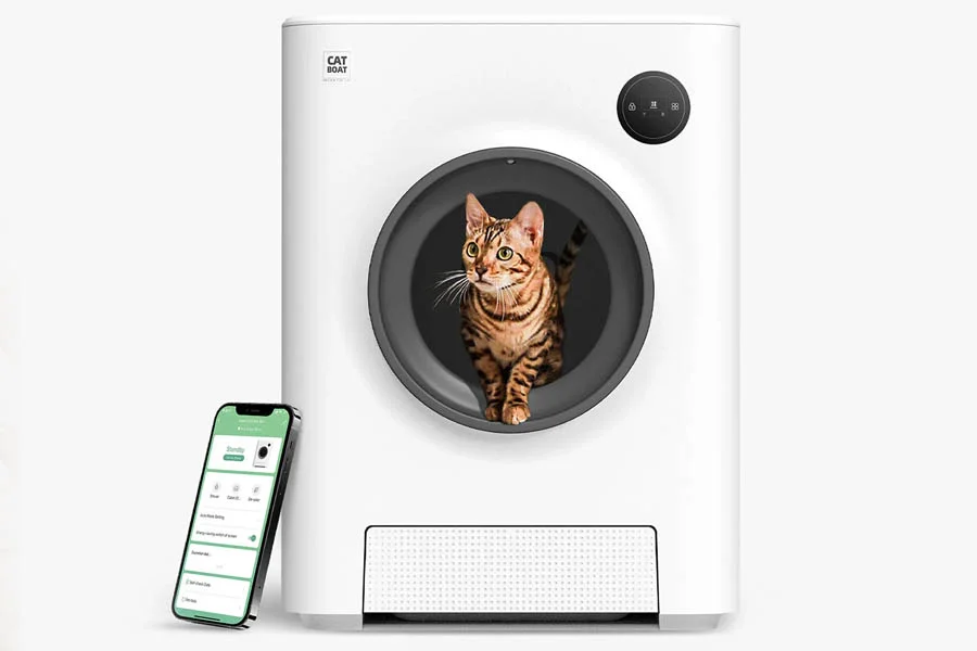 robot cat litter tray