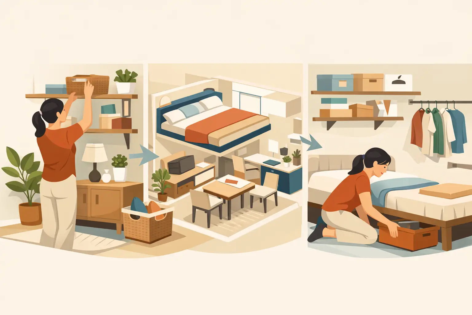 How to Organize Small Apartments Without Clutter