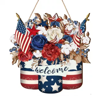 Rustic Wooden Door Sign with Rope: Easy Porch Charm